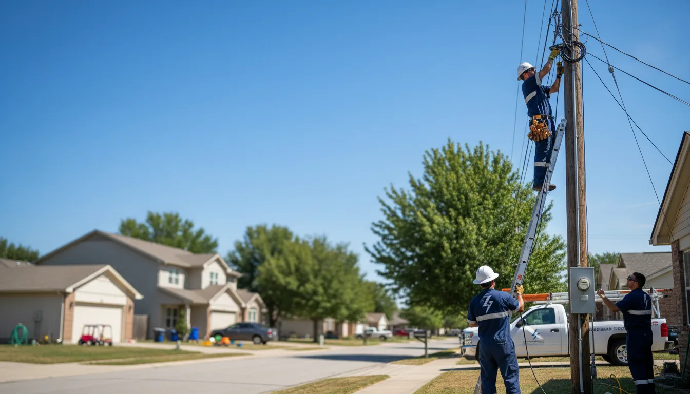 Residential electrician providing installation services in Gracewood, GA